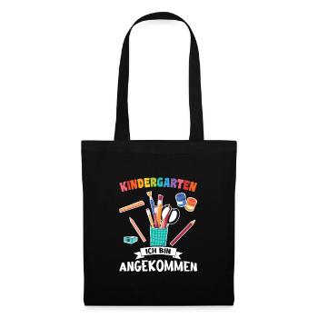 Kindergartenkind Kindergarten Kindergartenanfang G - Stoffbeutel - Schwarz - Vorne
