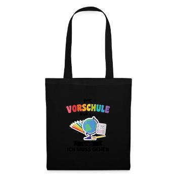 Kindergarten Vorschule Vorschulpädagoge Geschenk - Stoffbeutel - Schwarz - Vorne