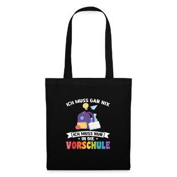 Kindergarten Vorschule Vorschulpädagoge Geschenk - Stoffbeutel - Schwarz - Vorne