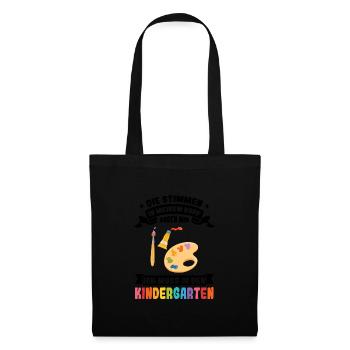 Kindergartenkind Kindergarten Kindergartenanfang G - Stoffbeutel - Schwarz - Vorne