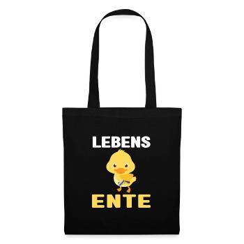Lustig Ironie Ente Ente Sarkasmus Geschenk - Stoffbeutel - Schwarz - Vorne