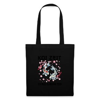 Kois Koi Sarkasmus Geschenk - Stoffbeutel - Schwarz - Vorne
