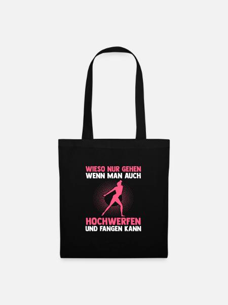 Turnen Sport Turner Geschenk - Stoffbeutel - Schwarz