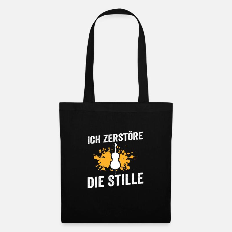 Cello Musik Musiker Geschenk - Stoffbeutel - Schwarz