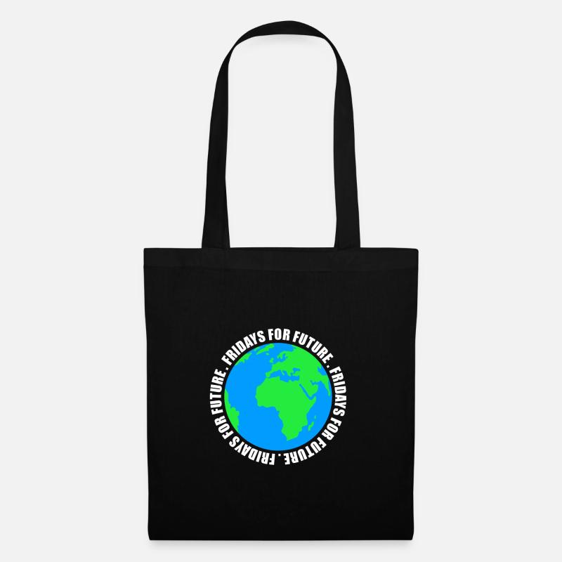 Fridays For Future Stop Klima Co2 Protest Geschenk - Stoffbeutel - Schwarz