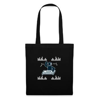 Techno Hardstyle Rave-Design Hommes Femmes Cadeau - Sac en tissu - noir - Devant