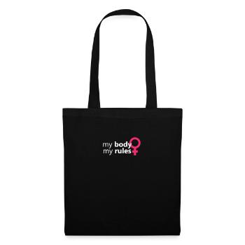 My Body My Rules Féminisme Féministe Féministe - Sac en tissu - noir - Devant