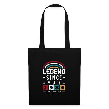 1986 Legend Since Birthday Gift May - Tote Bag - black - Front