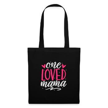 Mama Vibes Femme Maman Boss bienheureux amour maternel - Sac en tissu - noir - Devant