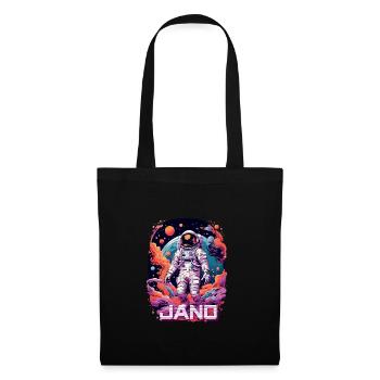 JANO - Beautiful boy name with cool astronaut - Tote Bag - black - Front