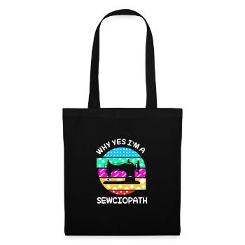 Sewing Machine Seamstress - Tote Bag - black - Front