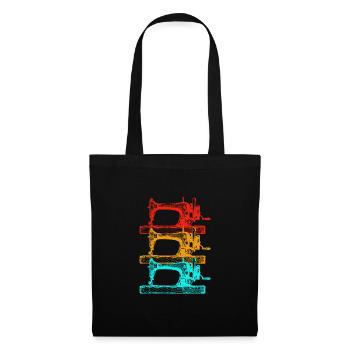 Sewing Machine Seamstress - Tote Bag - black - Front