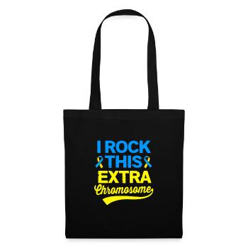 Down syndrome T21 chromosome trisomy - Tote Bag - black - Front