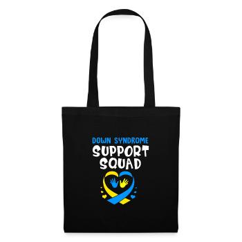 Down syndrome T21 chromosome trisomy - Tote Bag - black - Front