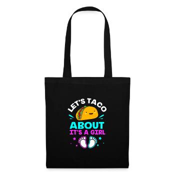 Gender Reveal Babyshower Taco - Tote Bag - black - Front