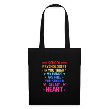 School psychologist, psychologist, psychotherapist - Tote Bag - black - Front