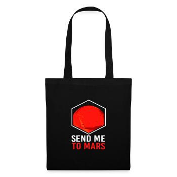 Univers du système solaire - Sac en tissu - noir - Devant