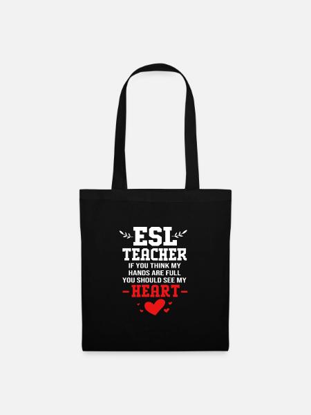 Englischlehrerin Englisch Lehrer - Stoffbeutel - Schwarz