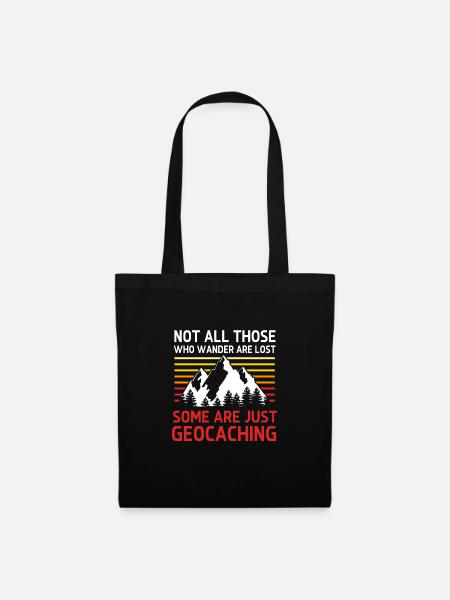Geocaching Geocache Geocacher - Stoffbeutel - Schwarz