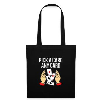 magicien magicien - Sac en tissu - noir - Devant