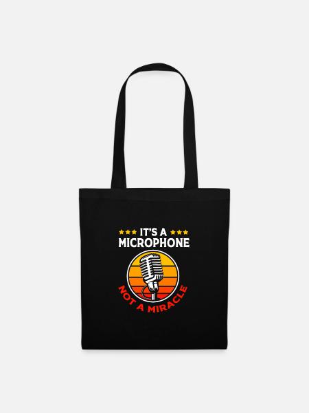 Karaoke Microphone - Tote Bag - black