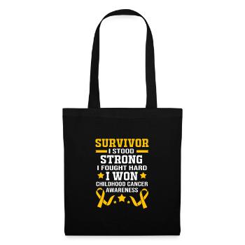 Enfant Cancer Survivant du Cancer - Sac en tissu - noir - Devant