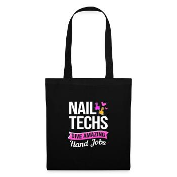 Créatrice d'ongles, esthéticienne, cosmétique pour les ongles - Sac en tissu - noir - Devant