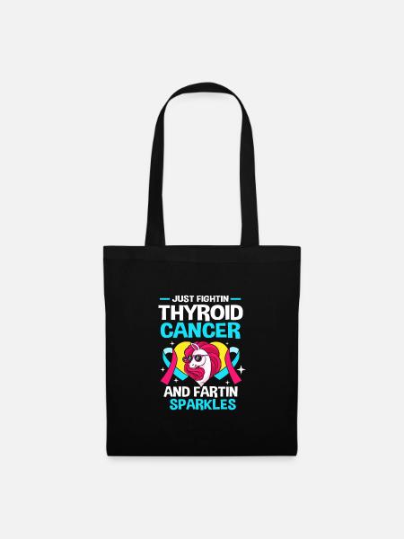 Thyroid cancer - Tote Bag - black