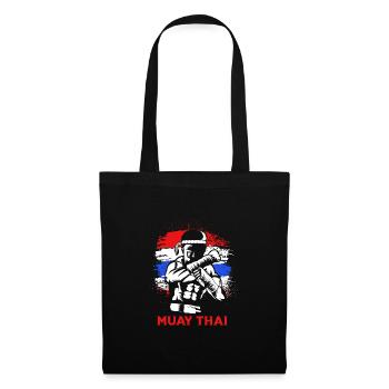 Muay Thai boxen - Stoffbeutel - Schwarz - Vorne