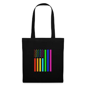 4 juillet Couleurs nationales Fête nationale des États-Unis - Sac en tissu - noir - Devant