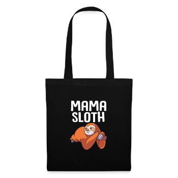 Paresseuse Maman Mère Fête des Mères - Sac en tissu - noir - Devant