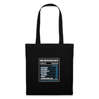 Papa Joke Fête des Pères Dictons drôles - Sac en tissu - noir - Devant