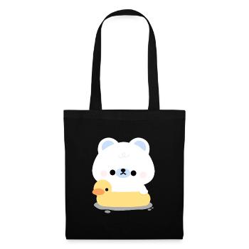 Polar Bear Swimming - Tote Bag - black - Front