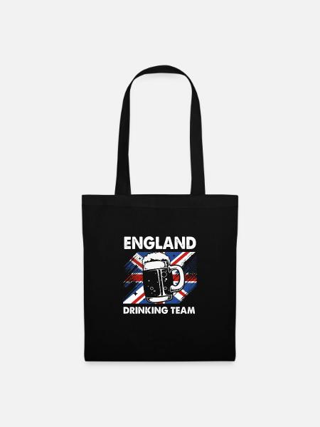 England Englisch - Stoffbeutel - Schwarz