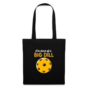Pickleball - Sac en tissu - noir - Devant