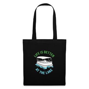Pontoon Boat Boat Boats - Tote Bag - black - Front