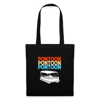 Pontoon Boat Boat Boats - Tote Bag - black - Front