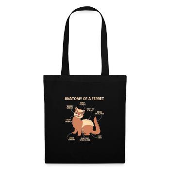 Furet - Sac en tissu - noir - Devant