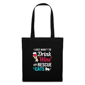 Cat Rescue Animal Rights Animal Rescue Animal Shelter - Tote Bag - black - Front