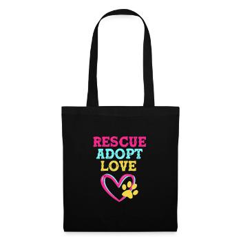 Dog Rescue Animal Rights Animal Rescue Animal Shelter - Tote Bag - black - Front