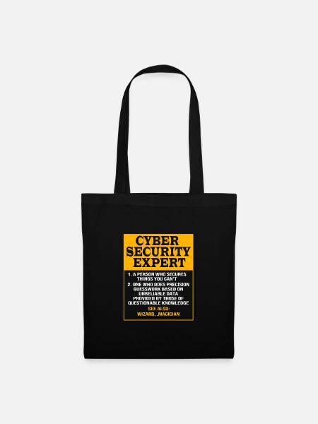 Cybersecurity Cyber Programmierer Hacker - Stoffbeutel - Schwarz