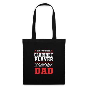 Clarinette - Sac en tissu - noir - Devant