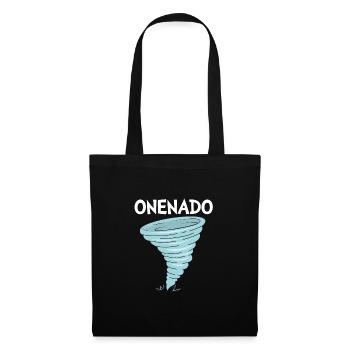 Tornado Birthday Children's Birthday Party - Tote Bag - black - Front