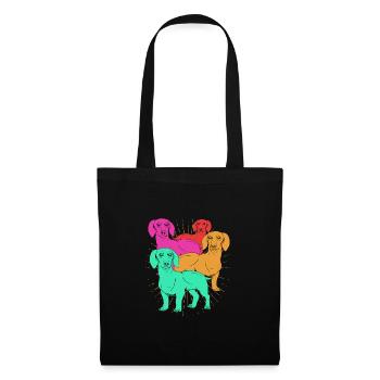 Dachshund - Tote Bag - black - Front