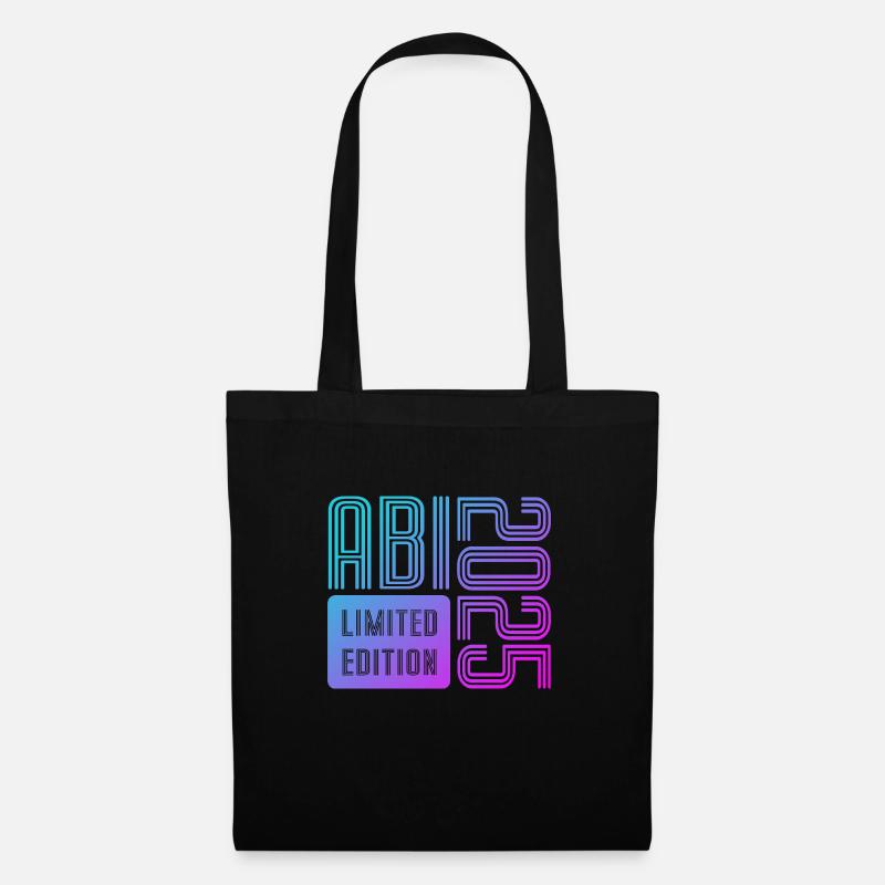 Abi 2025 - Limited Edition - Abitur - Spruch - Stoffbeutel - Schwarz