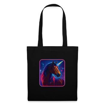 Unicorn in a Cyberpunk World - Tote Bag - black - Front