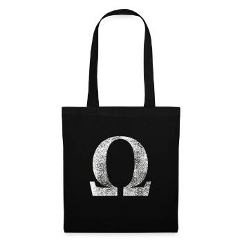 Signe Oméga - Sac en tissu - noir - Devant