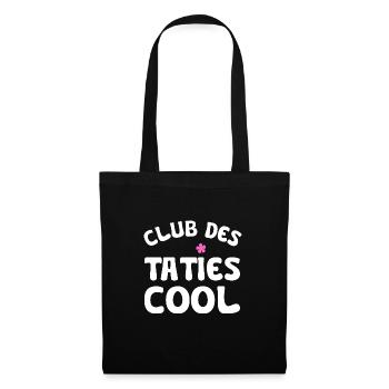 club des taties cool - Sac en tissu - noir - Devant