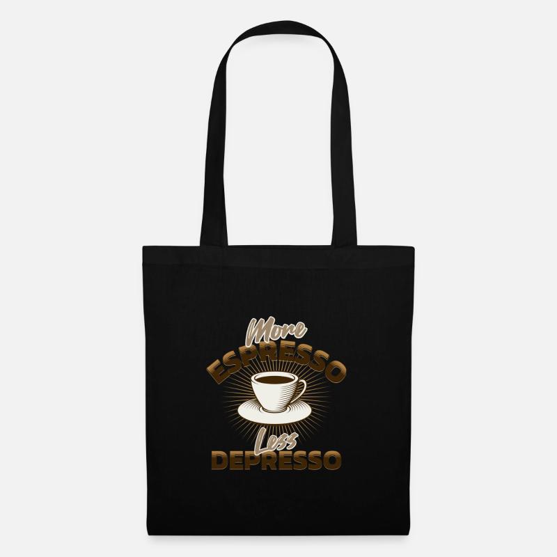More Espresso - Stoffbeutel - Schwarz