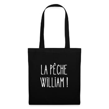 la pêche william - Sac en tissu - noir - Devant